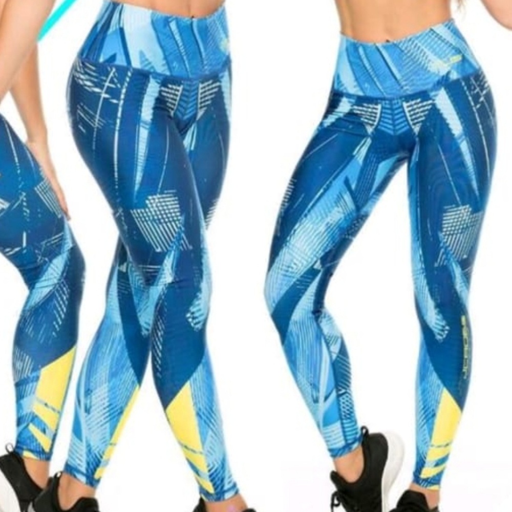 High Waisted Printed Active Sports Leggings – One Size